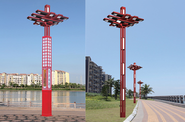 中国馆造型景观灯柱