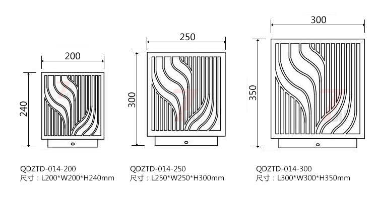 (QDZTD-014)ͭ˿ΰͷ200mm250mm300mmߴʾͼ